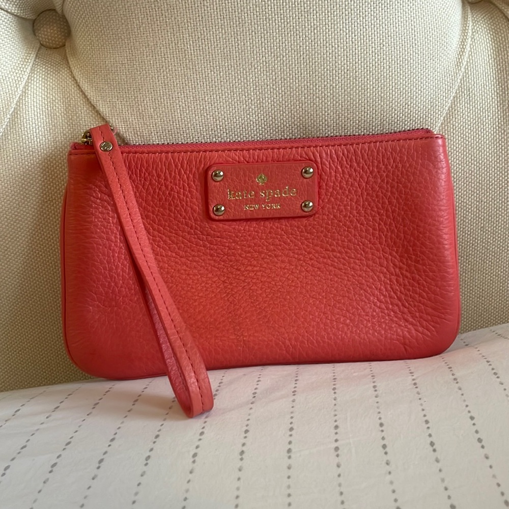 Kate Spade Coral Wristlet